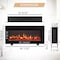 Edendirect 36'' Freestanding and Wall Mounted Electric Fireplace, Black, Multi Color Flame EF449B - alternate 6